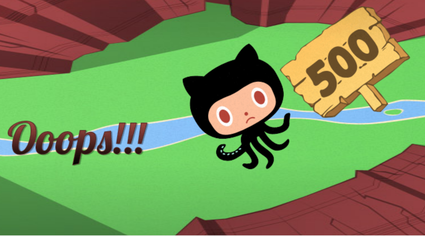 GitHub stars tab broken with a 500 error